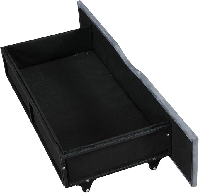 Bellemave Twin Upholstered daybed with 2 Drawers and USB Charging, Velvet Tufted Sofa Bed Twin Size, daybed with Trundle for Adults, Kids, Girls, Teens, for Living Room, Grey