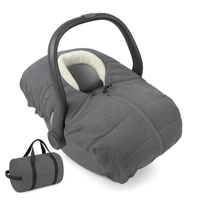 Winter Car Seat Cover for Baby – Cozy Infant Carseat Blanket Compatible with UPPAbaby Aria and Mesa and Most Car Seats | Warm Windproof Weather-Resistant Baby Carrier Cover for Boys & Girls