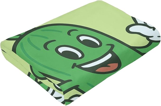 Pickle Blanket Cute Pickle Throw Blanket Vegetable Soft Cozy Fleece Fuzzy Stuffed Plush Flannel Gifts for Girls Women Boys Kids Adults 40''x50''