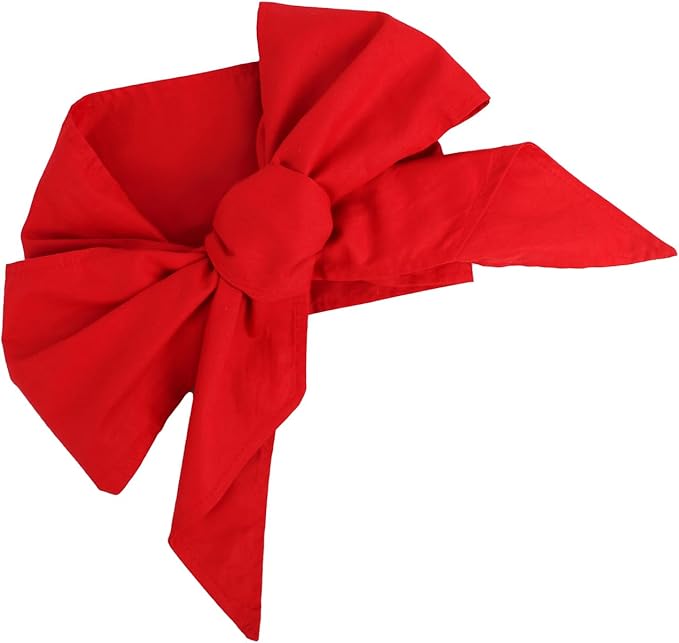 Newborn Swaddle Sash, Soft Cotton Bow Decorative Strap for Swaddles, Adorable Maternity Bow Sash, 70x5.5 Inch, Red