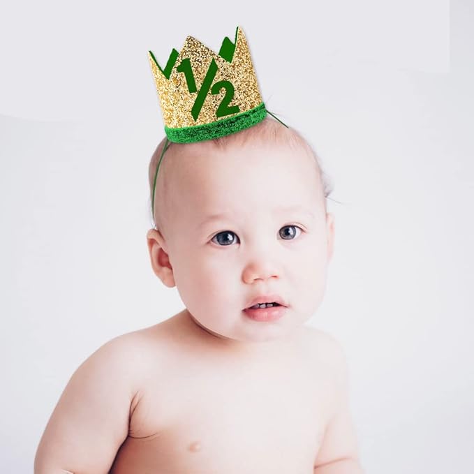 1/2 st Birthday Hat, Birthday Party Decorations, Kids Party Props Shooting, Party Supplies