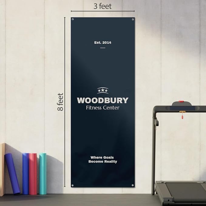 Staples Custom Scrim Vinyl Banner - 36W" x 96L" Quote Banner with 4 Grommets - Durable Outdoor Sign for Events, Promotions, and Business Advertising (Watercolor)