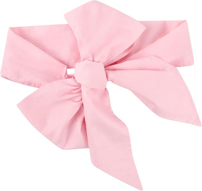 Newborn Swaddle Sash, Soft Cotton Bow Decorative Strap for Swaddles, Adorable Maternity Bow Sash, 70x5.5 Inch, Pink