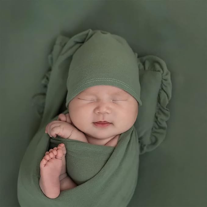 Newborn Photography Props Swaddle Newborn Wraps for Baby Boys Girls Infant Baby Photo Props Shoot Stretch Blanket