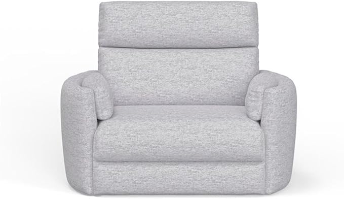 Pemberly Row XL Extra Wide Power Glider Recliner in Mineral (Set of 2) with USB Charging Ports and 2 Comfort Pillows for Living Room
