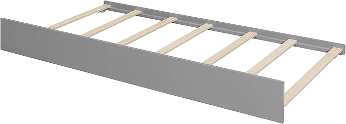 Harper & Bright Designs Twin House Bed for Kids, Wood Platform Bed with Trundle, Montessori Bed with Roof, Playhouse Trundle Beds for Kids,Teens, Bedroom, Gray