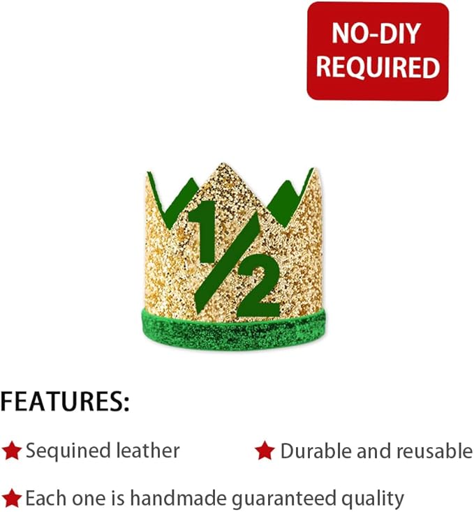 1/2 st Birthday Hat, Birthday Party Decorations, Kids Party Props Shooting, Party Supplies