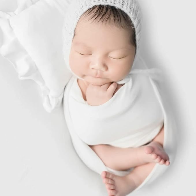 Newborn Photography Props Swaddle Newborn Wraps for Baby Boys Girls Infant Baby Photo Props Shoot Stretch Blanket