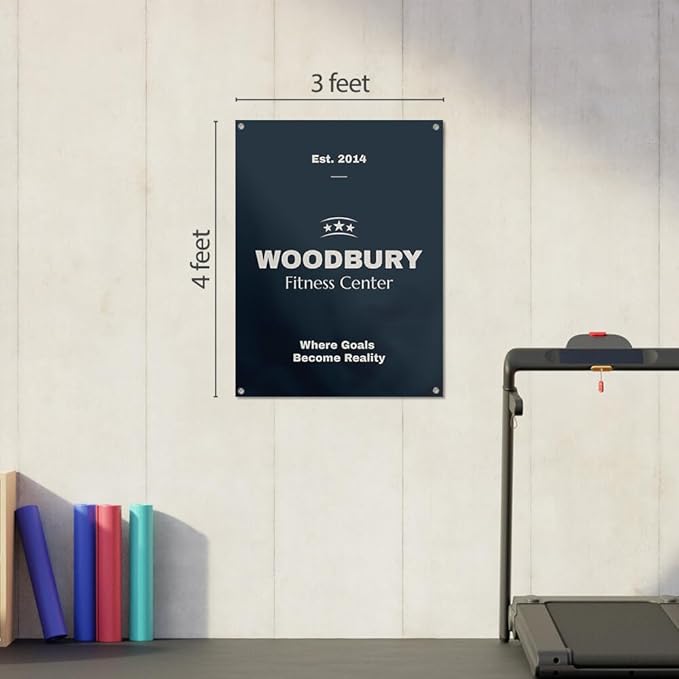 Staples Custom Scrim Vinyl Banner - 36W" x 48L" Quote Banner with 4 Grommets - Durable Outdoor Sign for Events, Promotions, and Business Advertising (Watercolor)