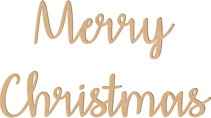 2 Inch Tall Custom Word Scroll Script Cursive Font Affection, Choose Wood Material for Names, Unfinished Initials Craft, Kid's Room Sign, Wall Plaque (2")