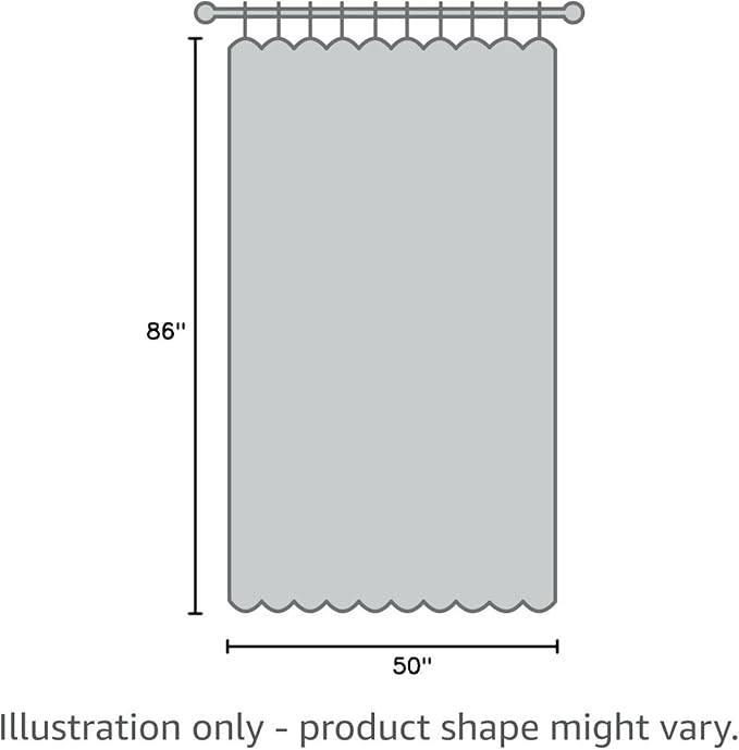 Custom Made Curtains 86 Inches Long for Bedroom 2 Panels Set, Blackout Drapes for 84-88 Inch Tall Window Curtains Living Room Modern Farmhouse (W50 x L86) Back Tab/Rod Pocket Cream Ivory
