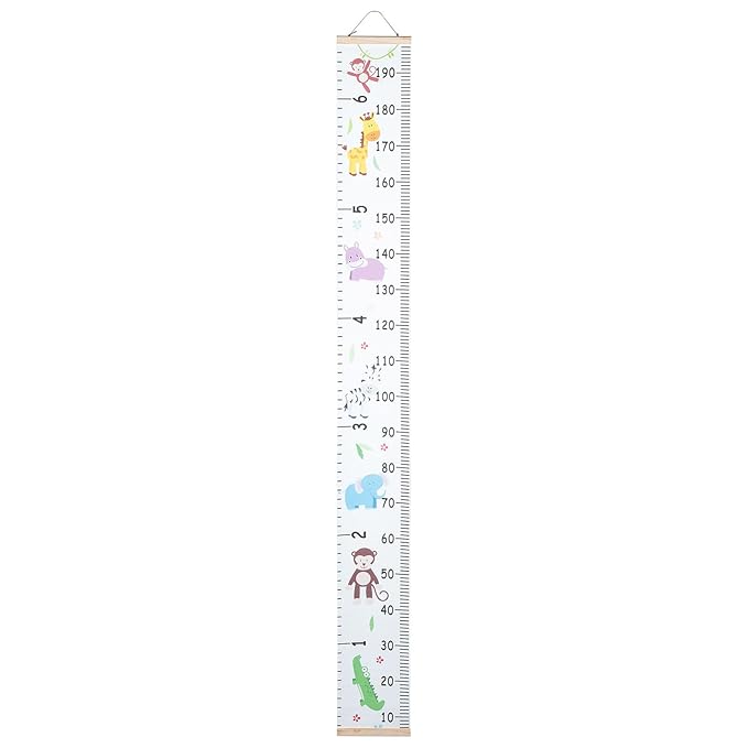 Canvas Growth Chart Wall Ruler Portable Height Measurement for Boys Nursery Bedroom Decor Growth Tracking