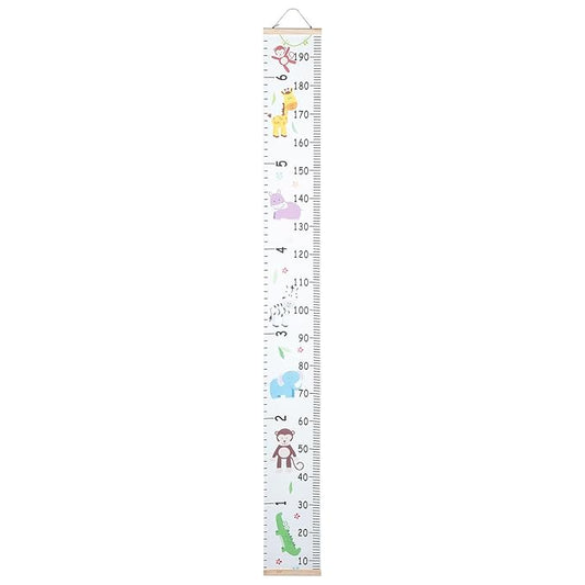 Canvas Growth Chart Wall Ruler Portable Height Measurement for Boys Nursery Bedroom Decor Growth Tracking