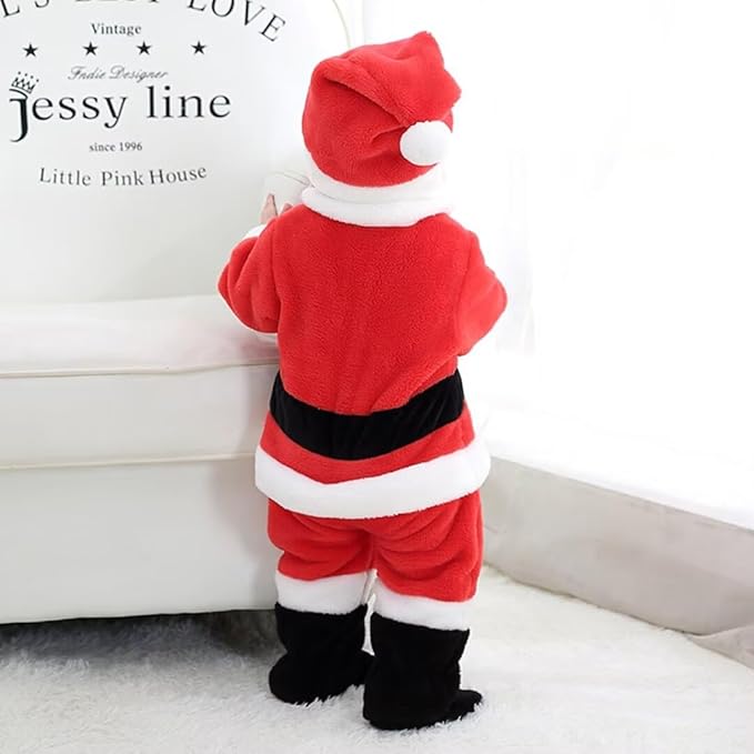 Baby Santa Costume Toddler Christmas Dress Up Romper 1-60months