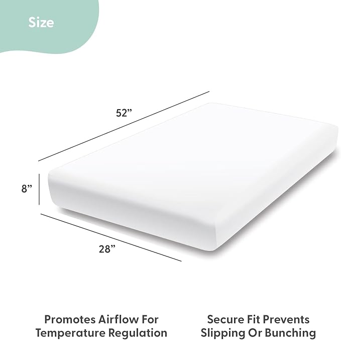 The Peanutshell Baby Crib Sheets 4-Pack for Girl or Boy - Soft, Oval & Fitted Baby Girls or Boys Crib Sheet, Rectangle, Fitted Covers, Halo Mattress - Space