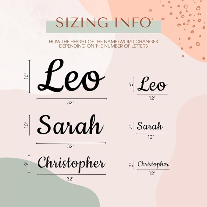 Name Sign for Nursery Wooden Name Plaque Baby Girl Wall Decor Boys Room Nameplate Birthday Laser Cut Letters Sign Grib Newborn Gift