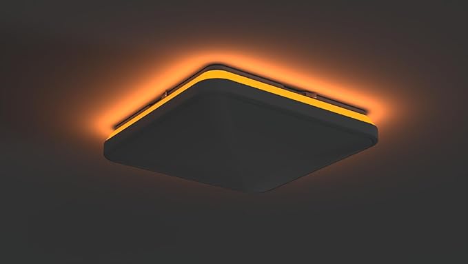 Juno FMLSQ 15IN SWW5 90CRI WBT NL M4 LED Flush Mount Ceiling Light, Square, 15-Inch