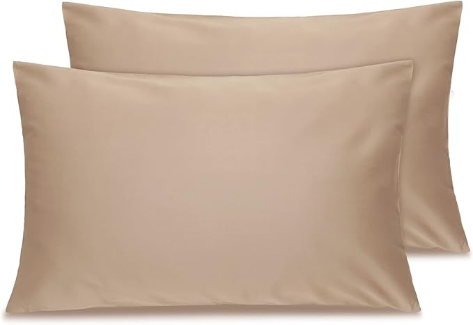 Cotton Toddler Pillowcase 14x20 Envelope: Long-Staple Cotton, Ultra Soft Breathable Durable, Travel Pillow Cover 2 Pack by Fittia