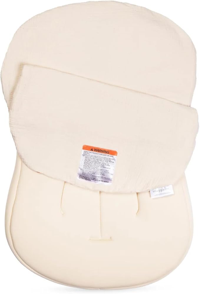 snuggle me Baby Lounger Muslin Curve Cover - Organic Cotton Fabric - Natural
