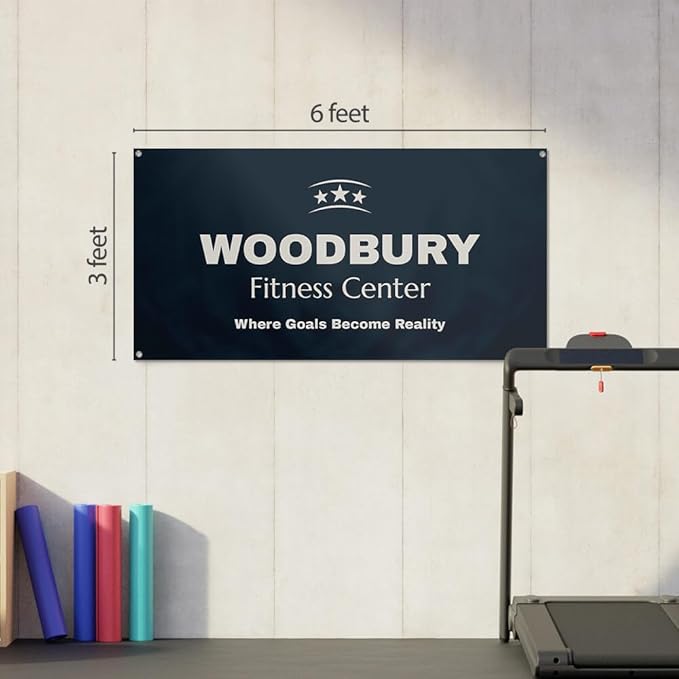 Staples Custom Scrim Vinyl Banner - 72W" x 36L" Quote Banner with 4 Grommets - Durable Outdoor Sign for Events, Promotions, and Business Advertising (Wood)