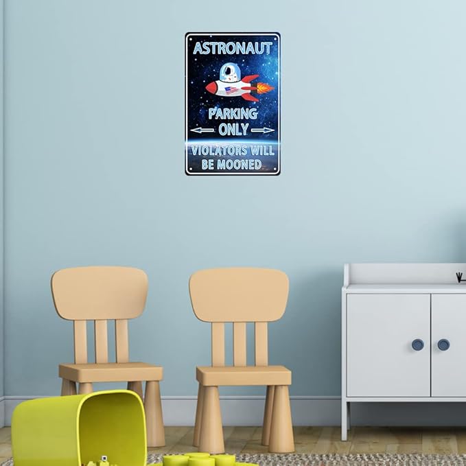 Astronaut Decor Outer Space Room Sign Galaxy Space Wall Decor For Boys Kids Room Decoration Space Themed Bedroom Decor Space Party Decorations Space Theme Decor Astronaut Stickers Birthday Gifts