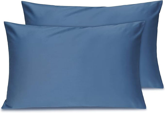 Cotton Toddler Pillowcase 14x20 Envelope: Long-Staple Cotton, Ultra Soft Breathable Durable, Travel Pillow Cover 2 Pack by Fittia