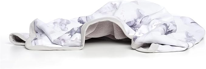 Oilo Baby Blanket, Luxury Soft Plush Chenille Backing & Turkish Cotton Jersey Print, Double Layered, 30" x 40", Rolled Jersey Edge Trim, Machine Wash, Perfect for Infant or Toddlers, Misty Mountain