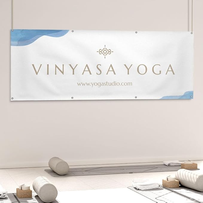 Staples Custom Scrim Vinyl Banner - 24W" x 72L" Quote Banner with 4 Grommets - Durable Outdoor Sign for Events, Promotions, and Business Advertising (Dark)