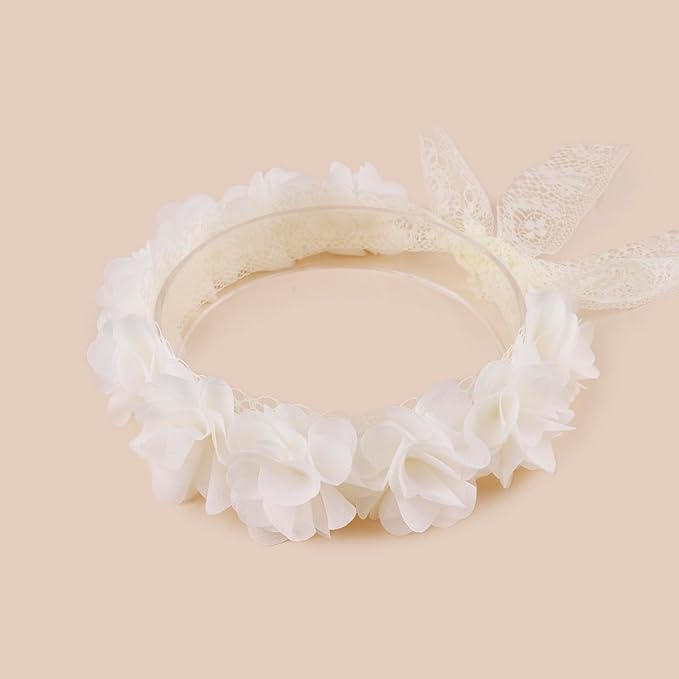 New Model Children Girl Lace Headbands Lace Flower Hairbands 2pcs Hair Accessories Gift for Children (lace-10)