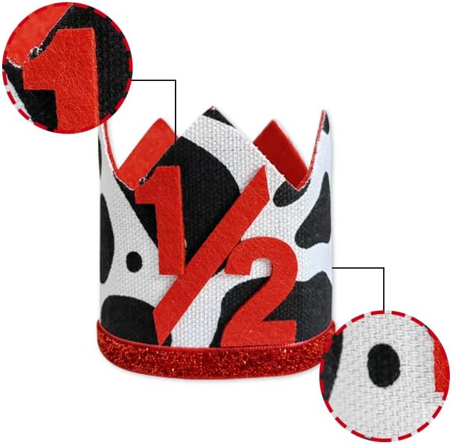1/2 st Birthday Hat, Birthday Party Decorations, Kids Party Props Shooting, Party Supplies