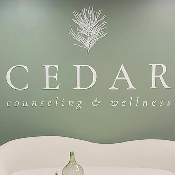 Custom White Acrylic Logo Sign for Business Salon or Office Wall Signage (White)