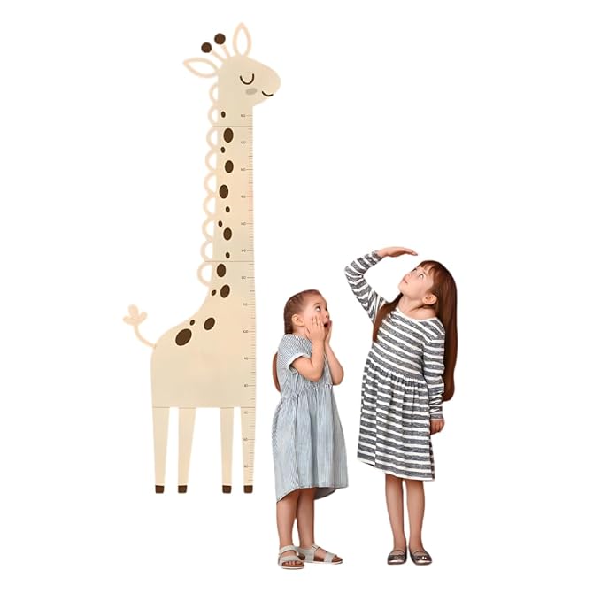 Custom Growth Chart Board, Giraffe Growth Chart Engraved Wood Ruler, Boys Room Decor, Kids Height Stick, Toddler Wooden Ruler, Baby Measuring Stick