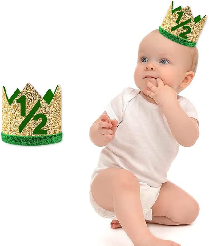 1/2 st Birthday Hat, Birthday Party Decorations, Kids Party Props Shooting, Party Supplies