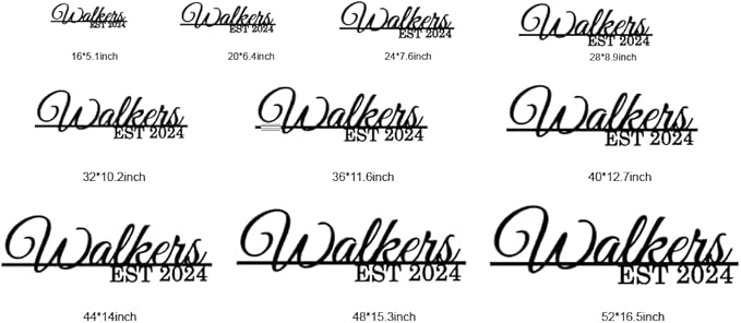 Personalized Family Name Sign Custom Metal Last Name Sign Metal Family Name Sign Wall Decor Personalized Name sign for Home Initial Split Letter Signs Door Established Split Letter Wedding Gift