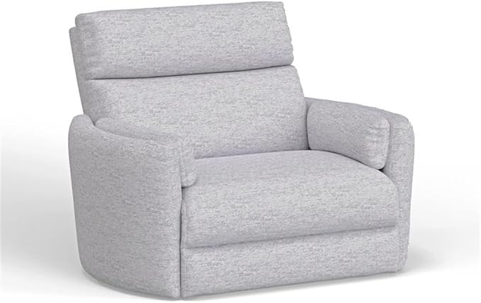 Pemberly Row XL Extra Wide Power Glider Recliner in Mineral (Set of 2) with USB Charging Ports and 2 Comfort Pillows for Living Room