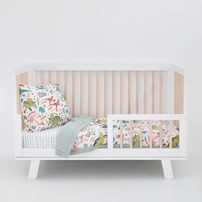 Little Unicorn Lofty Comforter Blanket | Super Soft & Breathable Muslin Fabric| Great for Play & Bedtime Blanket (Boho Dino)