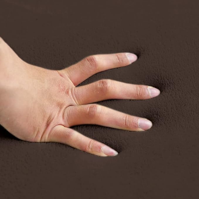 Loartee Coral Velvet Crawling Rug (6'8"x7'9", Coffee) for Toddler Children Play Area Rug Yoga Mat Exercise Pad