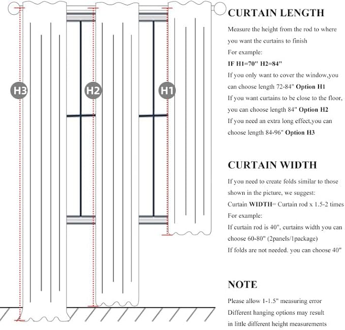 Large Window Room Darkening Curtains 108 Inches Long, Heavy Duty Thermal Insulated Curtains for Summer Pretty Blackout Drapes Fabric Thick for Bedroom Dark Hunter Green Olive (W50"xL108" 2Panel Set )