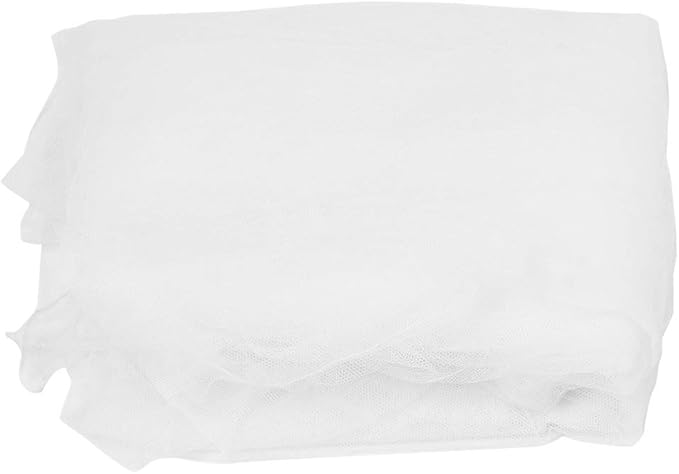 Breathable Protective Net for Baby Crib, Premium Soft Mesh Yarn, Canopy Netting Cover for Infant Bedroom, White, 1.6x4.2m, Single Door Opening