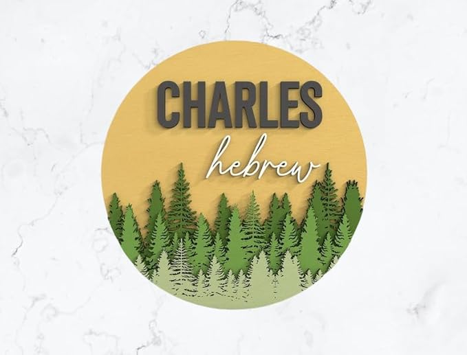 Personalized Name Sign for Kids Room - Custom Wood Sign Tree Custom Name Sign Baby Room Decor, Signs for Kids Room Wall Decor