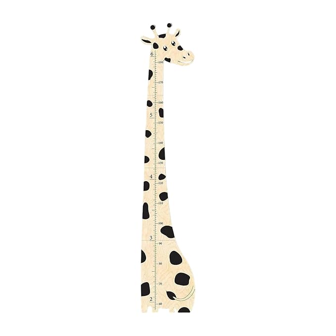 Wooden Height Chart for Kids, Giraffe Height Chart for Boy Girls, Growth Chart for Wall, Height Measurement for Kids, Nursery Decor Decoration Wall Art for Tracking Kids Tool