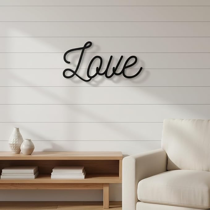 Personalized Iron Name Sign – Custom Name Sign Baby – Personalized Cursive Name Wall Decor, Elegant Laser Cut Iron Words For Nursery, Wedding Backdrop & Home Decoration Gift (8"-22")