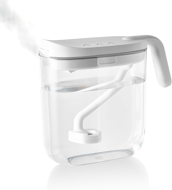 Carepod Mini 21P Ultrasonic Cool Mist Humidifier Whisper-Quiet Filter-Free Easy Clean - Only 3 Washable Parts to Clean, Auto Shut-off, 0.74gal 2.8l Tank, Nursery, Baby, Kids Bedrooms