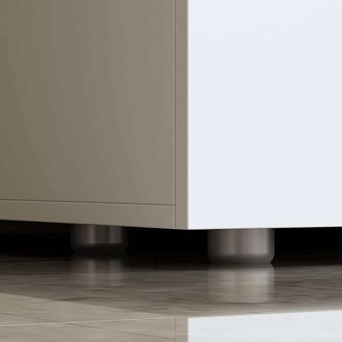 FAMAPY Chest of Drawers Dresser No Handles, 6 Drawer Dresser with Wide Storage, Modern 6-Drawer Chest, for Bedroom White 59”W x 15.7”D x 32.3”H