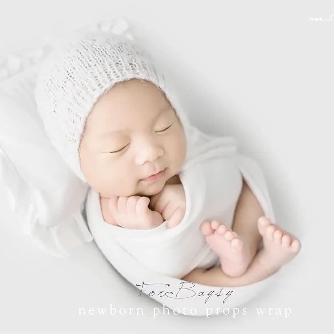 Newborn Photography Props Swaddle Newborn Wraps for Baby Boys Girls Infant Baby Photo Props Shoot Stretch Blanket