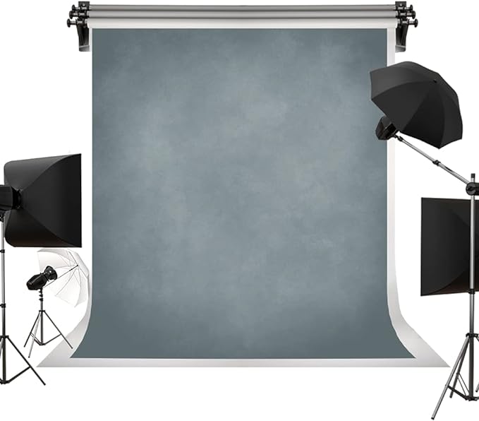 Kate 5x7ft Abstract Blue Grey Backdrop Portrait Backdrops for Vintage Photography