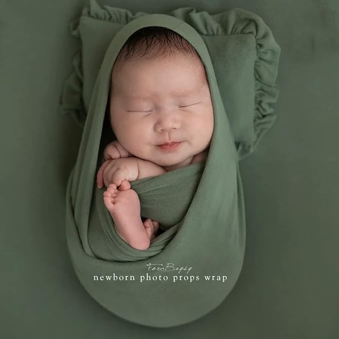 Newborn Photography Props Swaddle Newborn Wraps for Baby Boys Girls Infant Baby Photo Props Shoot Stretch Blanket