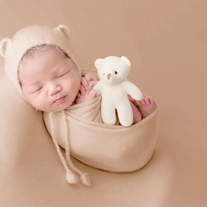 Newborn Photography Props Swaddle Newborn Wraps for Baby Boys Girls Infant Baby Photo Props Shoot Stretch Blanket