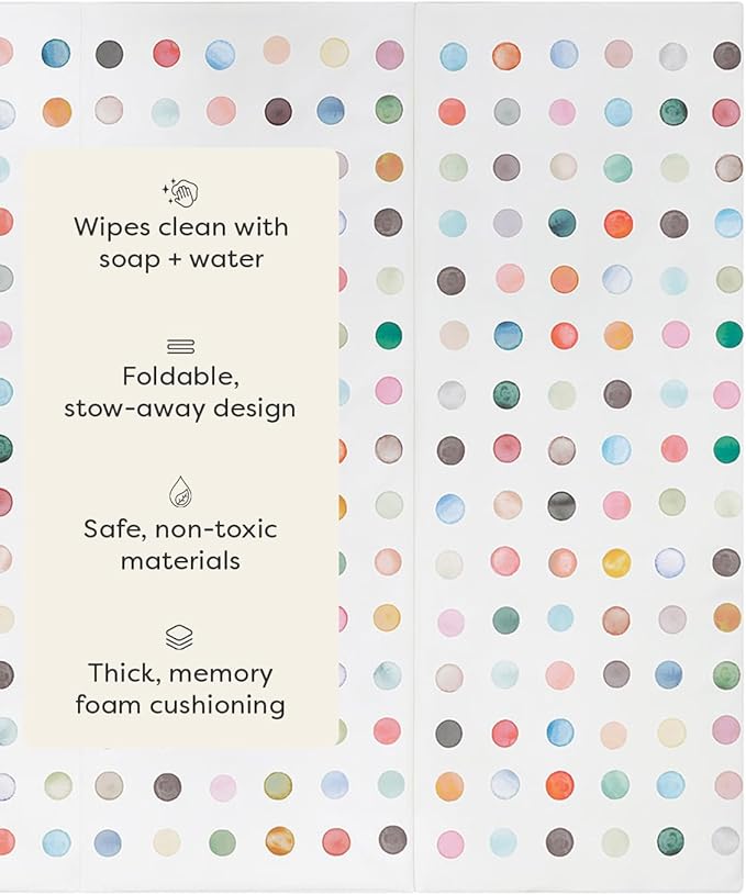 House of Noa Foldable Baby Tumbling Mat – Foldable Kids Play Mat | Durable, Stylish, and Cushioned Design