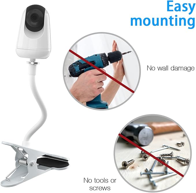 Baby Monitor Stand for VAVA and Hipp, Baby Camera Holder Flexible Baby Camera Mount Shelf for Crib Nursery